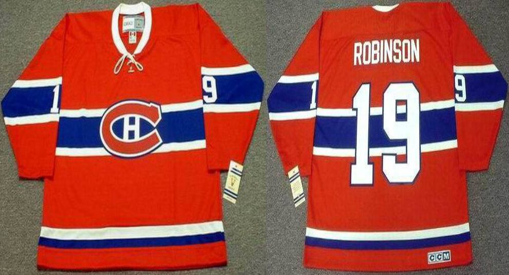 2019 Men Montreal Canadiens 19 Robinson Red CCM NHL jerseys
